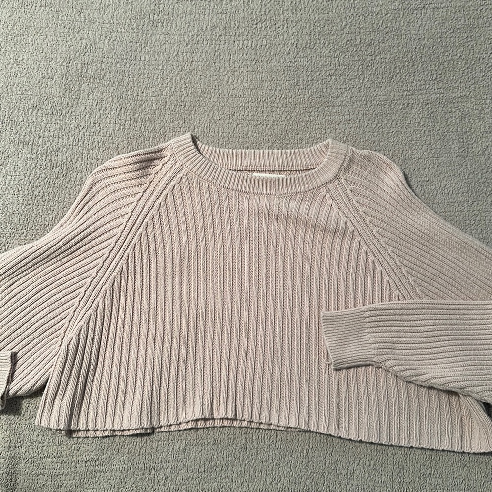 Aeropostale Copped Ribbed Sweater